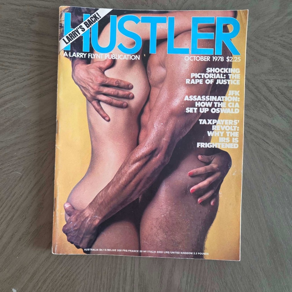 Vintage Hustler Magazine October 1978 Larry Flynt JFK Assassination CIA IRS